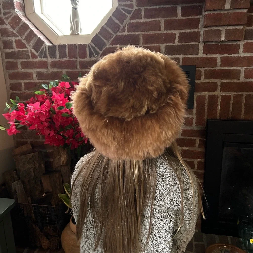 Handcrafted Alpaca Fur Cossack Hat Camel Women & Girls Winter Peruvian Soul Luxe